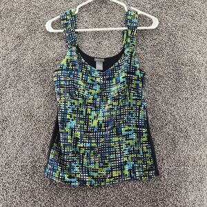 Ann Taylor Medium green sleeveless career wear blouse